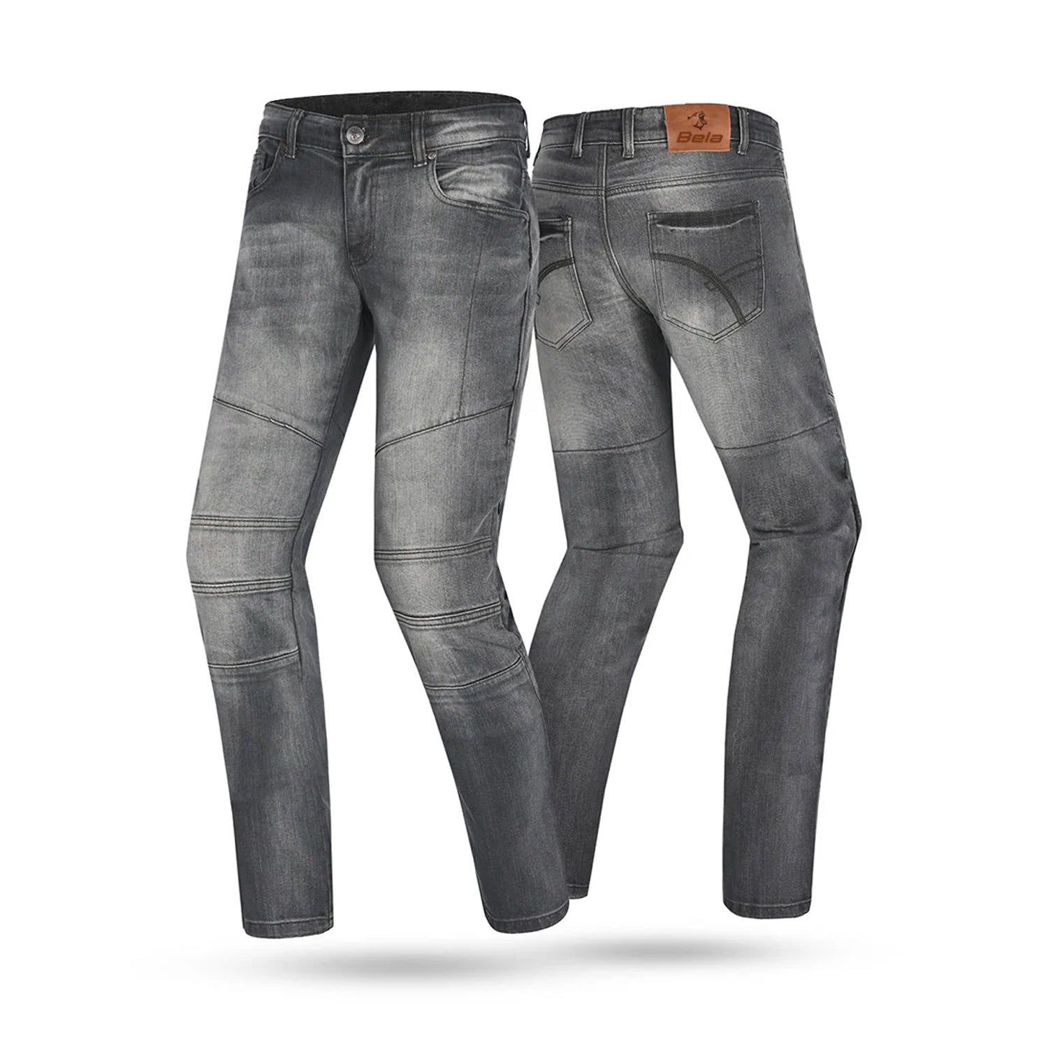 BELA TOM Jeans Moto Dark Gray Pants – 2 – Maximomoto PT