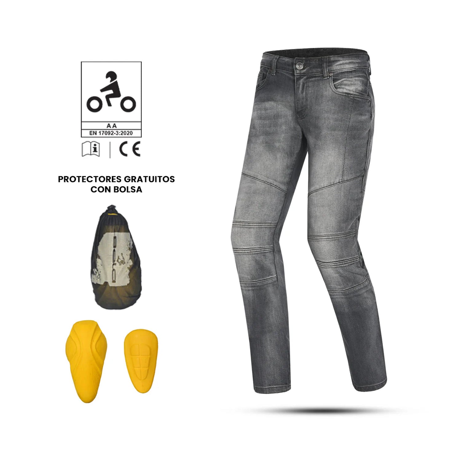 BELA TOM Jeans Moto Dark Gray Pants – 4 – Maximomoto PT