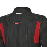 BELA TRANSFORMER 3 EM 1 Moto Casaco Preto Vermelho - Imagem parte superior costas Casacos