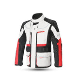 BELA TRANSFORMER 3 Em 1 Moto Casaco Cinza Preto Vermelho - Imagem frontal da Casacos