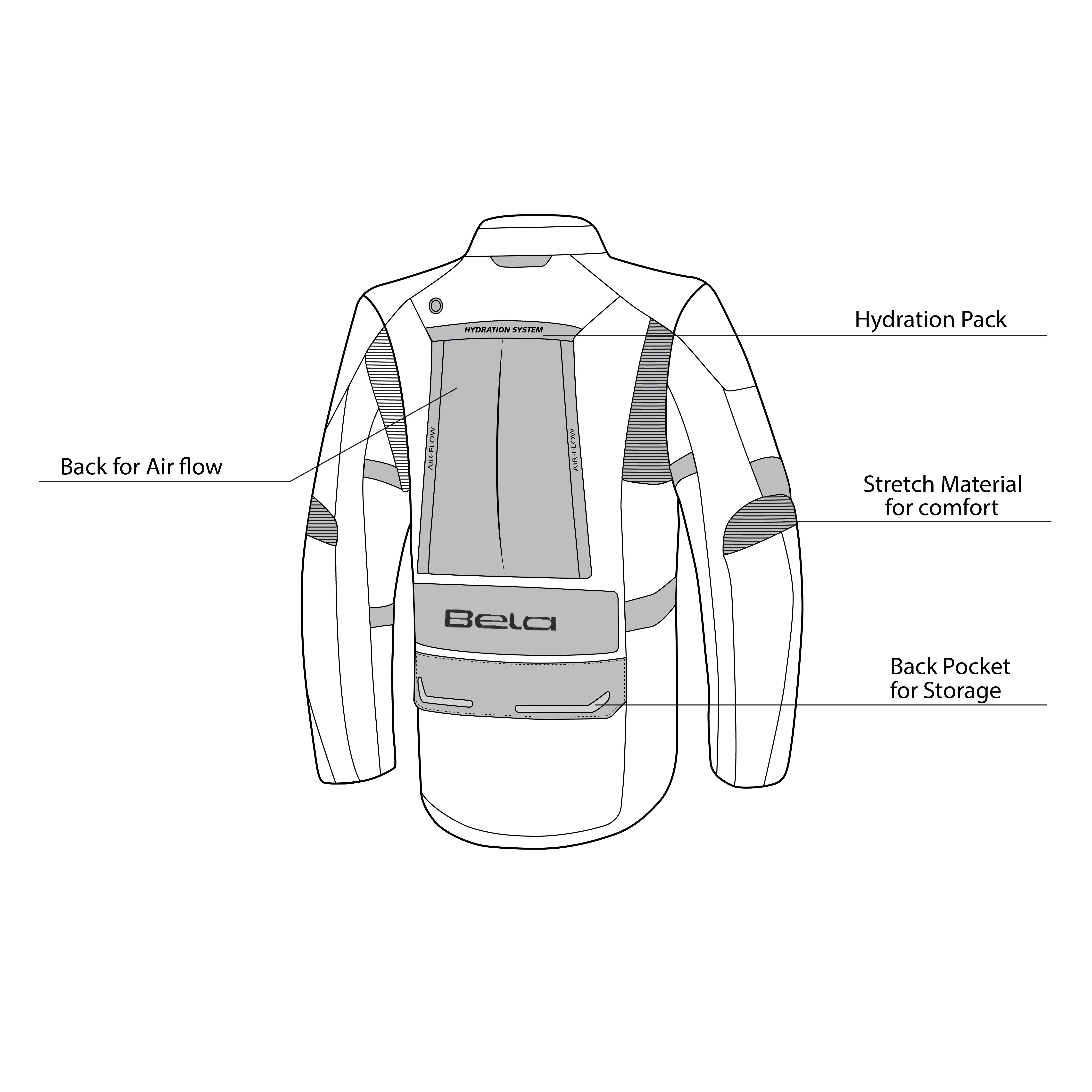 Beautiful Transformer 3 in 1 Motorcycle Jacket Gray Black Red – 8 – Maximomoto PT