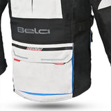BELA TRANSFORMER 3 Em 1 Moto Casaco Cinzento Preto Azul - Imagem central traseira da Casacos