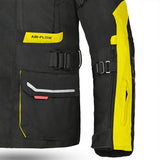 BELA TRANSFORMER 3 Em 1 Moto Casaco Preto Amarelo Fluo - Imagem frontal esquerda da Casacos