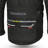 BELA TRANSFORMER 3 Em 1 Moto Casaco Preto Amarelo Fluo - Imagem central traseira da Casacos