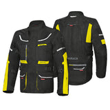 BELA TRANSFORMER 3 Em 1 Moto Casaco Preto Amarelo Fluo - Imagem dupla de Casacos
