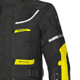 BELA TRANSFORMER 3 Em 1 Moto Casaco Preto Amarelo Fluo - Imagem frontal esquerda da Casacos