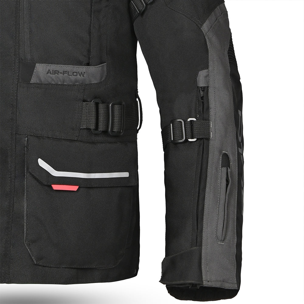 BELA TRANSFORMER 3 Em 1 Moto Casaco Preto Antracite- Imagem frontal esquerda da Casacos