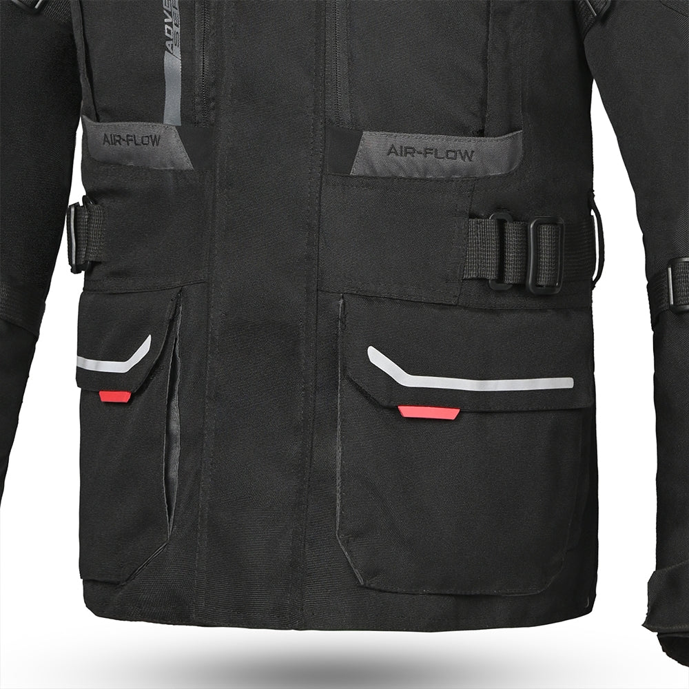 BELA TRANSFORMER 3 Em 1 Moto Casaco Preto Antracite - Imagem central frontal da Casacos