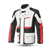 Beautiful Transformer 3 in 1 Motorcycle Jacket Gray Black Red – Maximomoto PT
