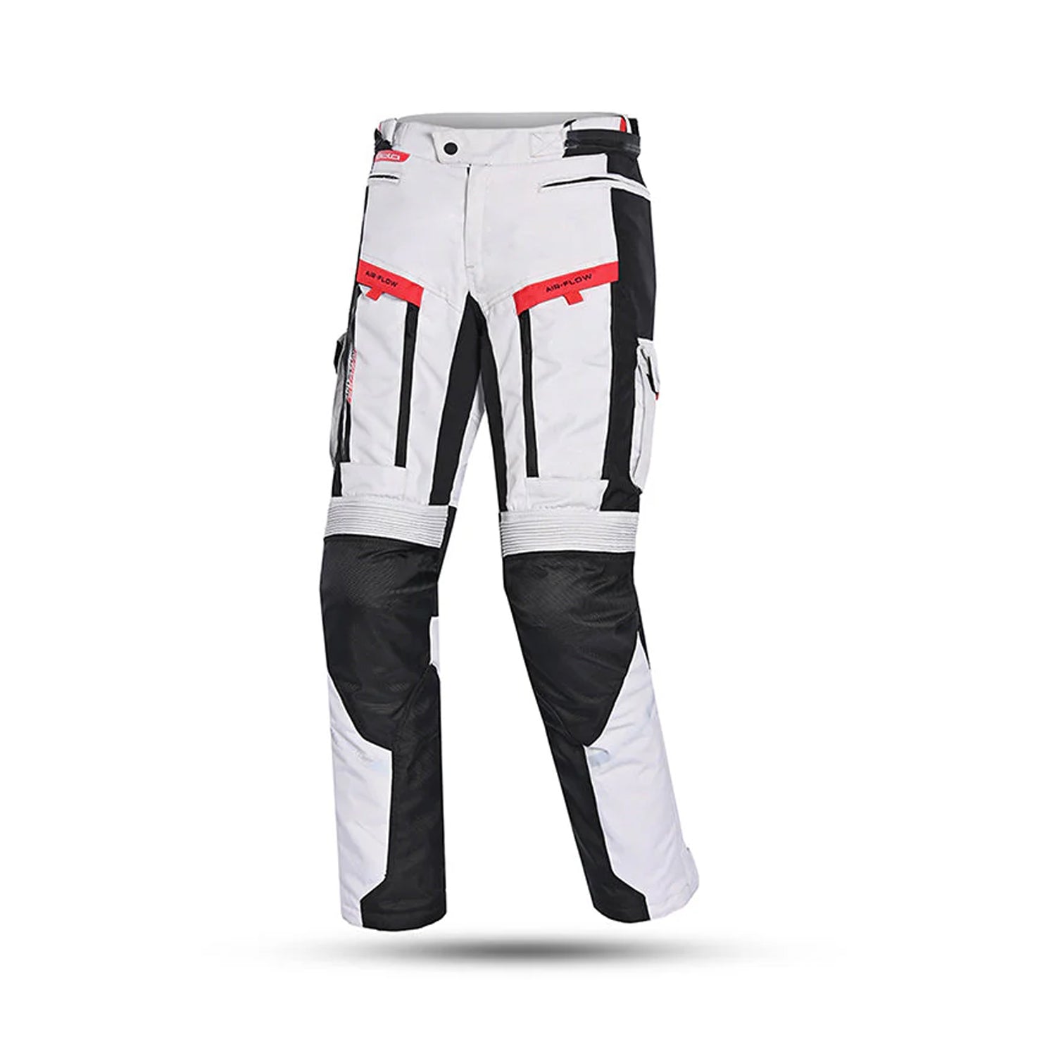 BEAUTIFUL TRANSFORMER Motorcycle Textile Pants Gray Black Red – 1 – Maximomoto PT