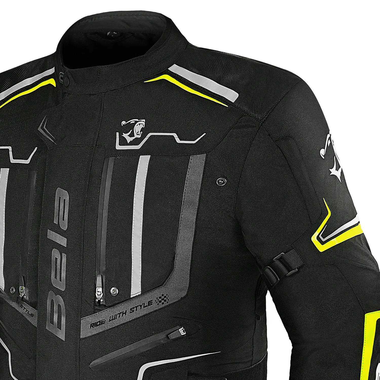 BELA WATSON TEXTIL CASACOS DE MOTO PRETO ANTRACITE – 4 – Maximomoto PT