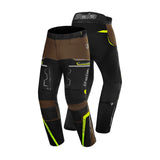 BELA WATSON CALCAS DE MOTO TEXTIL PRETO CASTANHO AMARELO BRANCO