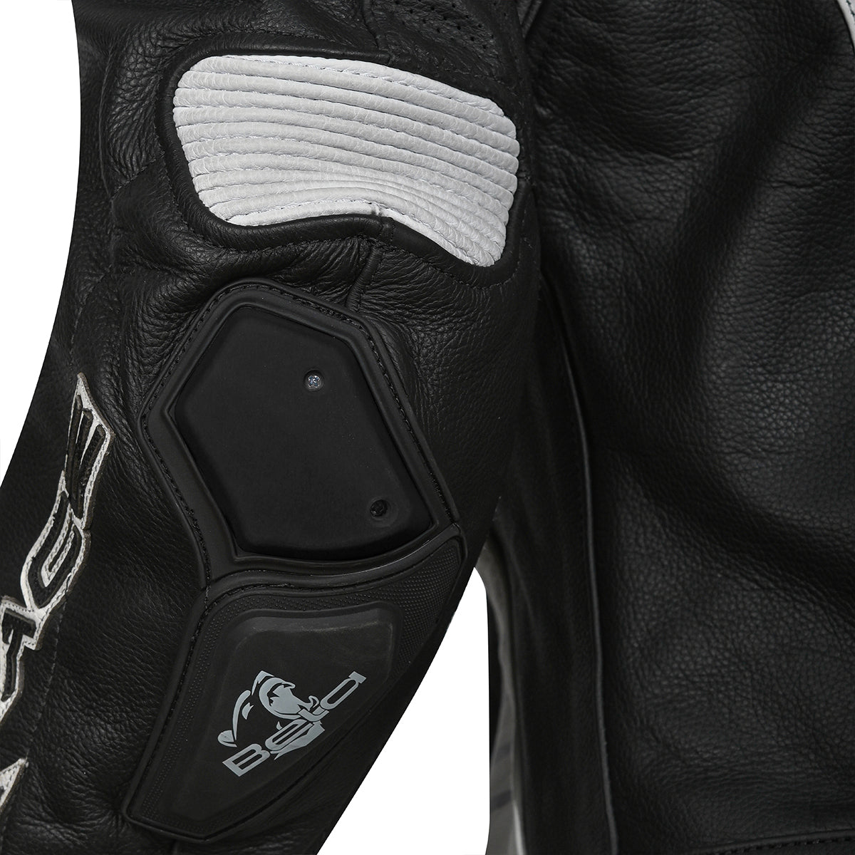 BELA X RACE Motorcycle Leather Jackets Black Anthracite White – 5 – Maximomoto PT