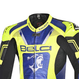 BELA X RACE 1 PC Couro Moto Fatos - imagem parte superior peito do terno