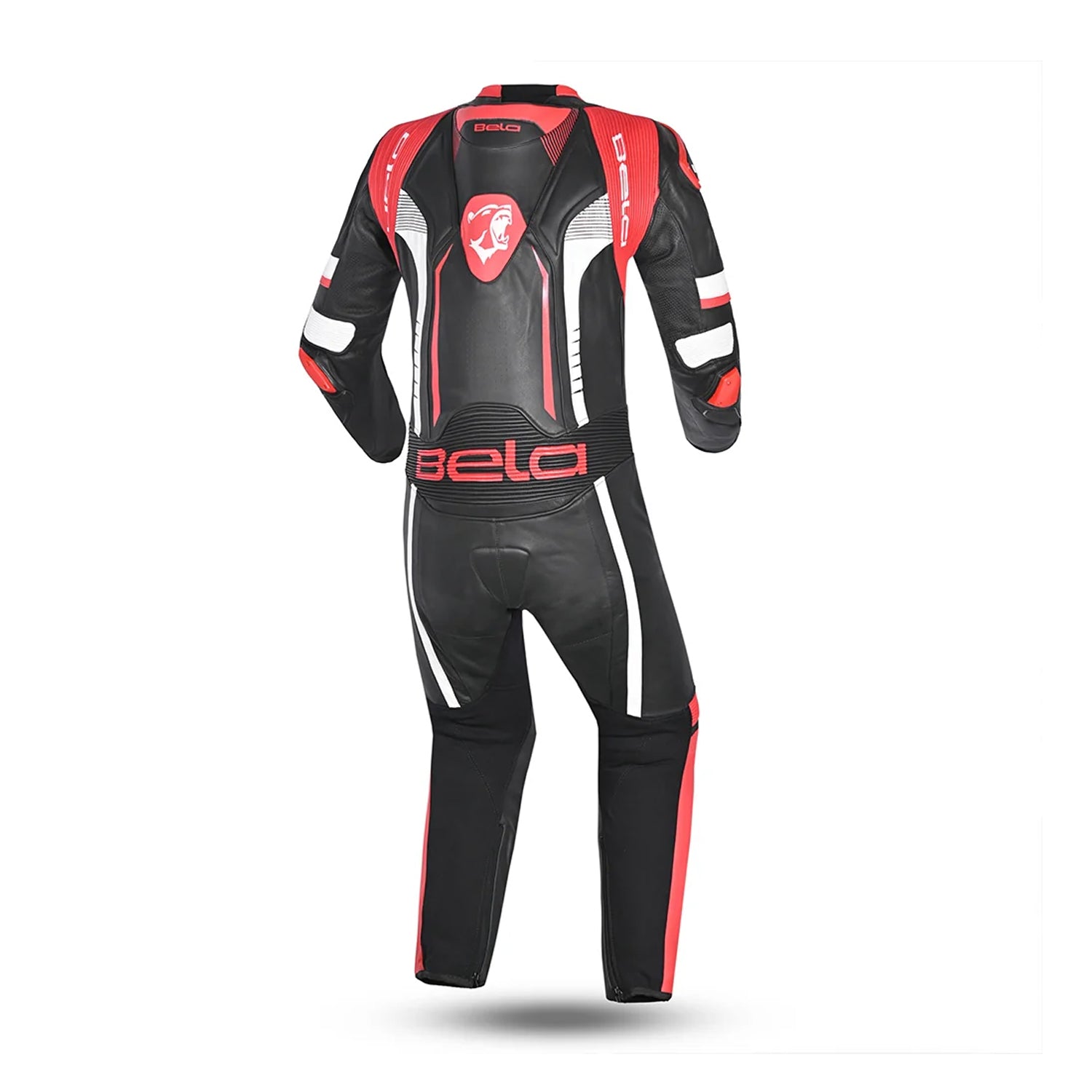 BELA X RACE 1 PC Couro Moto Fatos Preto Branco Vermelho – 3 – Maximomoto PT
