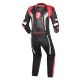 BELA X RACE 2 PC Moto Couro Fatos Preto Branco Vermelho