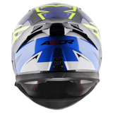 AXOR APEX STREAK CASCO INTEGRAL DE MOTO NEGRO AZUL