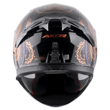 AXOR APEX TRANCE Moto Integral Capacete Preto Gold