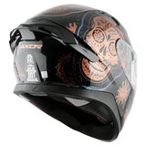 AXOR APEX TRANCE Moto Integral Capacete Preto Gold