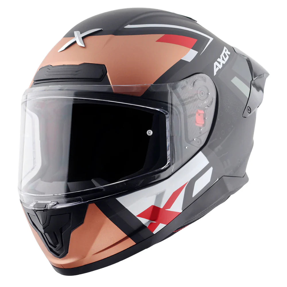 AXOR SABER X SPORTS Moto Integral Capacete Preto Matt Laranja – 1 – Maximomoto PT