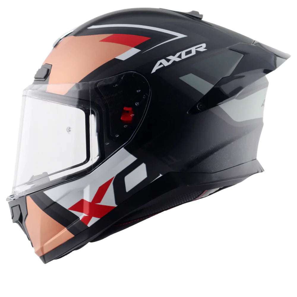 AXOR SABER X SPORTS Moto Integral Capacete Preto Matt Laranja – 3 – Maximomoto PT