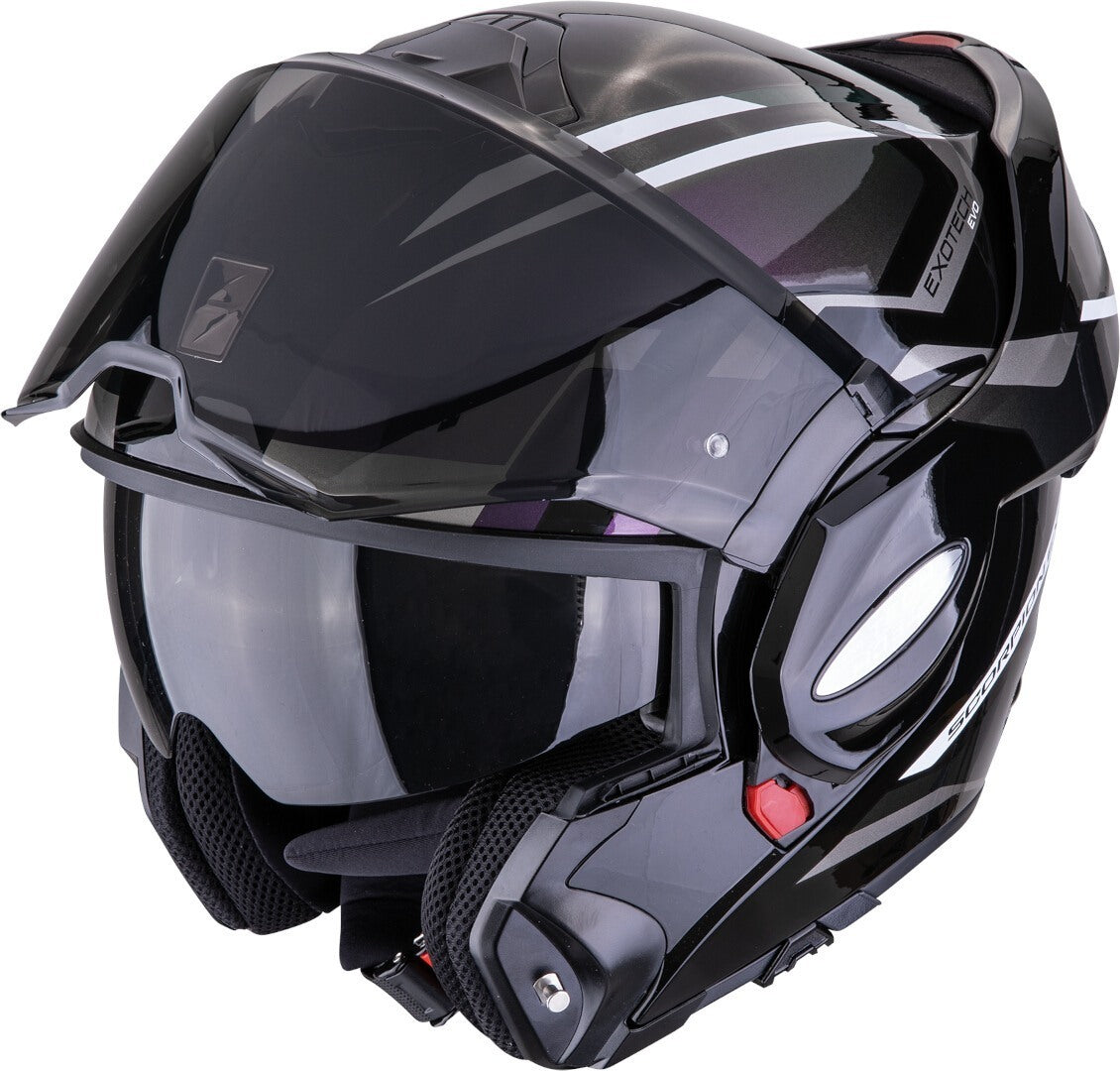 SCORPION EXO Tech Evo Furio Motorcycle Helmet Modular Black Chameleon – 2 – Maximomoto PT