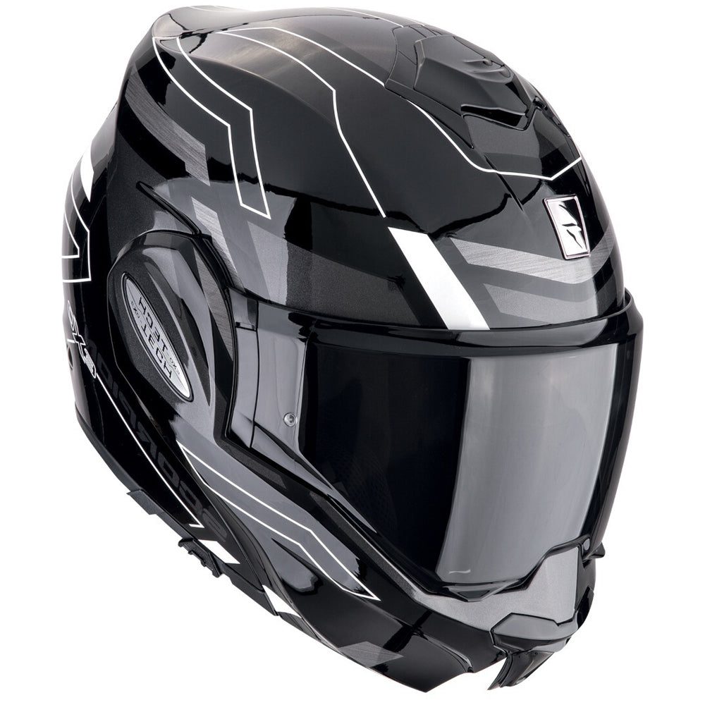 SCORPION EXO Tech Evo Conquer Modular hull Black White – 2 – Maximomoto PT