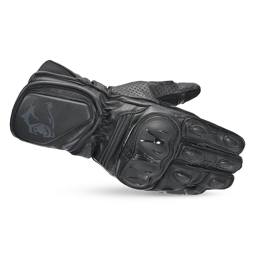BELA LEMOX Moto Couro Luvas Preto