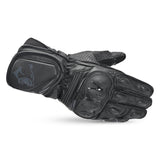 BELA LEMOX Moto Couro Luvas Preto