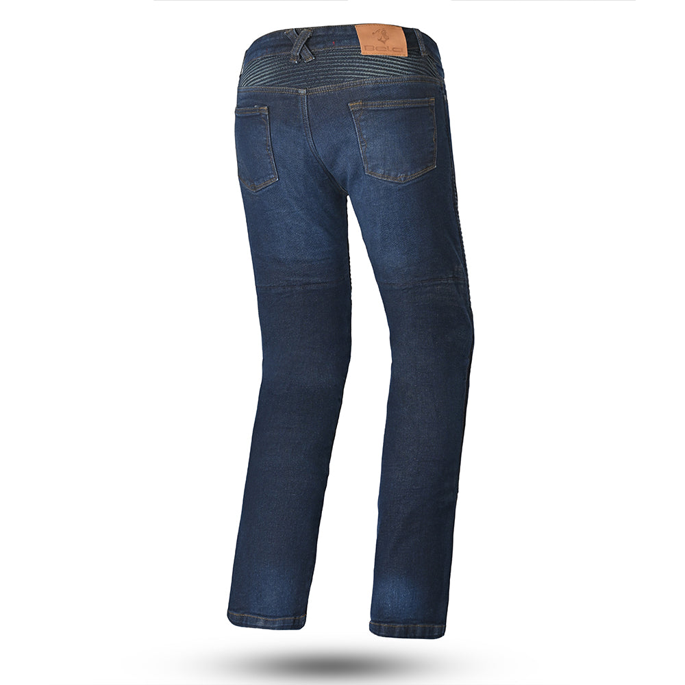 BELA URBAN Denim Jeans CE Senhora Moto Calcas Azul