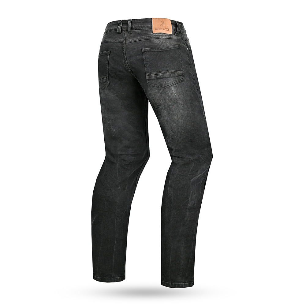 BELA RIO TIE & DY Jeans Moto Calcas Preto 34L