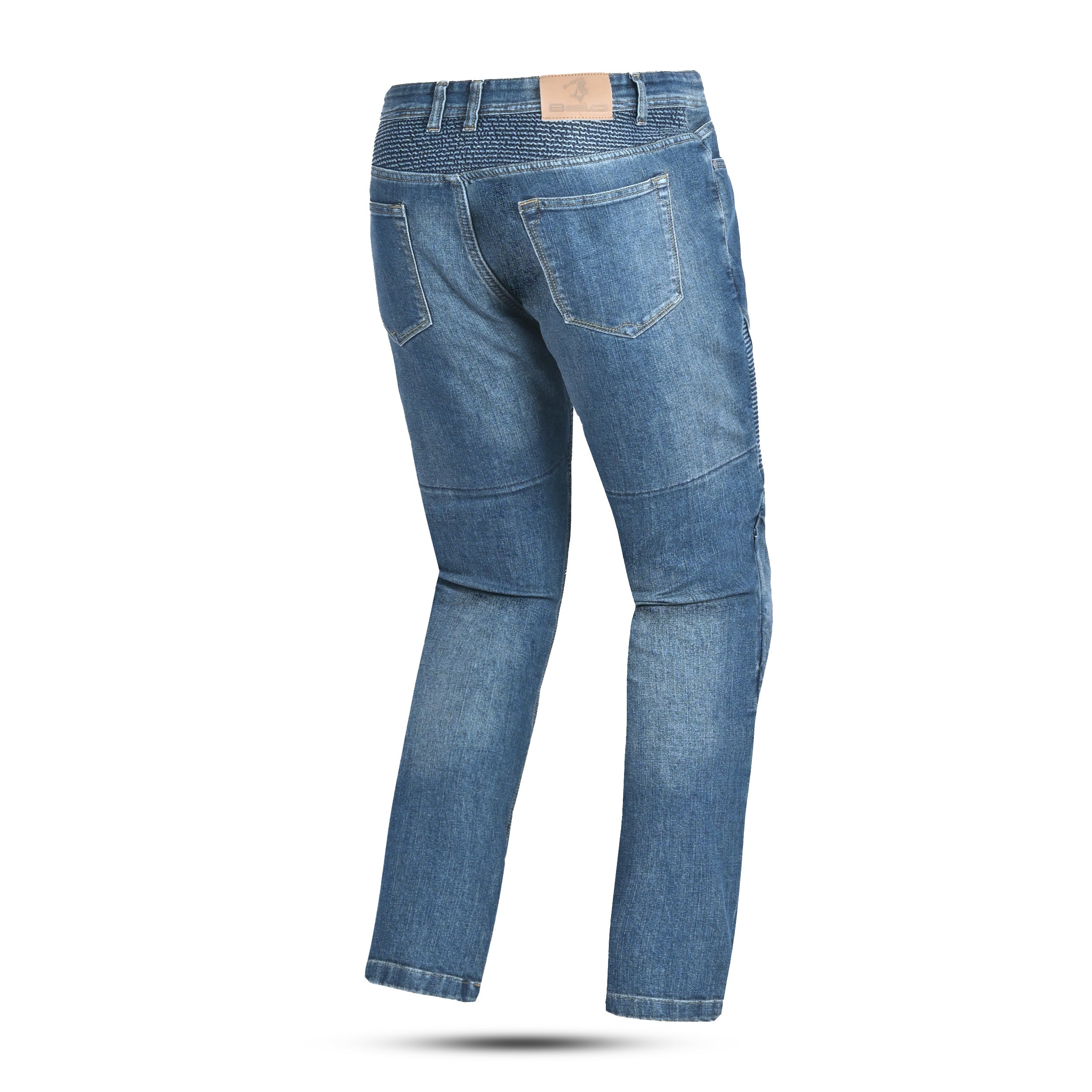 BELA URBAN Denim Jeans Moto Senhora Calcas Azul Con Spray