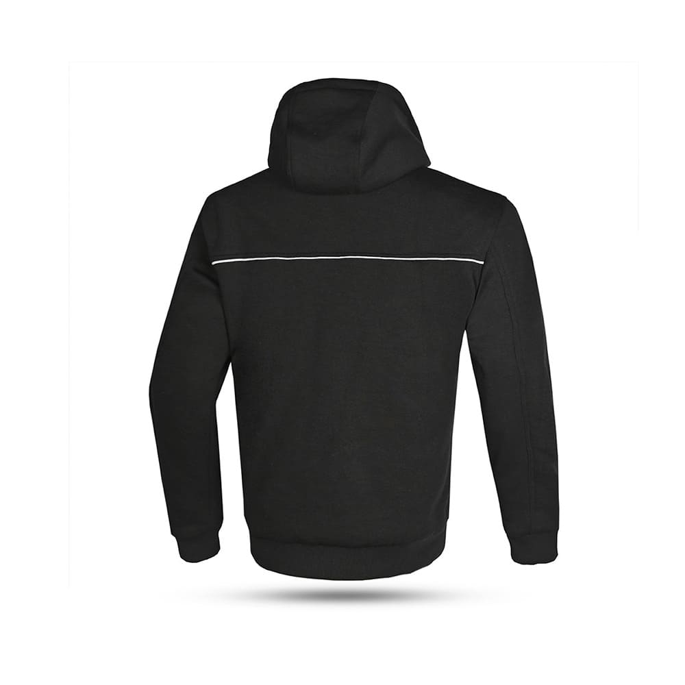 R-TECH SUSPENSION Moto Capuz Preto - Imagem traseira da ja Casacos