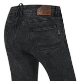 BELA RIO Jeans De Moto Senhora Random Preto