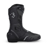 BELA STRIP Motorcycle Leather Boots Black Gray