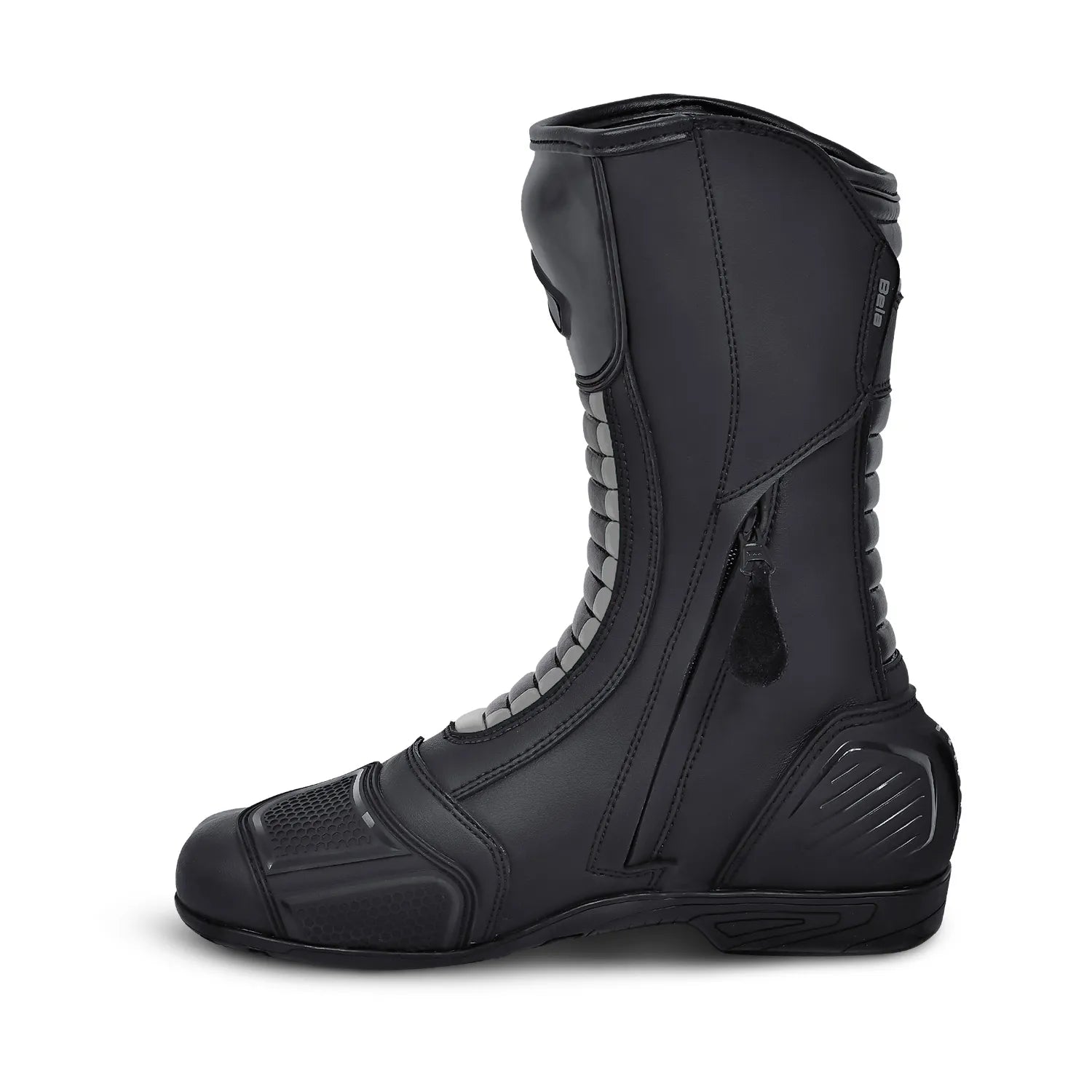 BELA STRIP Motorcycle Leather Boots Black Gray – 3 – Maximomoto PT