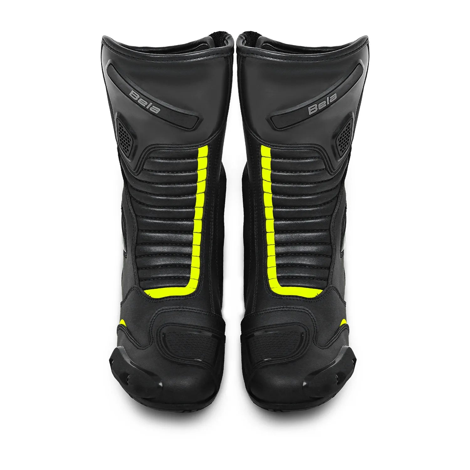 BELA STRIP Botas De Moto Couro Preto Fluorescente Amarelo – 4 – Maximomoto PT