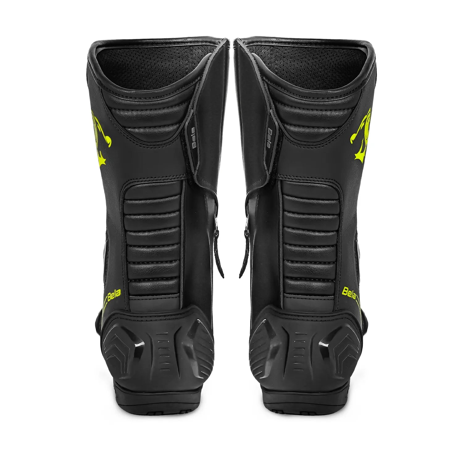 BELA STRIP Botas De Moto Couro Preto Fluorescente Amarelo – 5 – Maximomoto PT