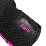 BELA TWIX Women's Motorcycle Textile Gloves Black Pink