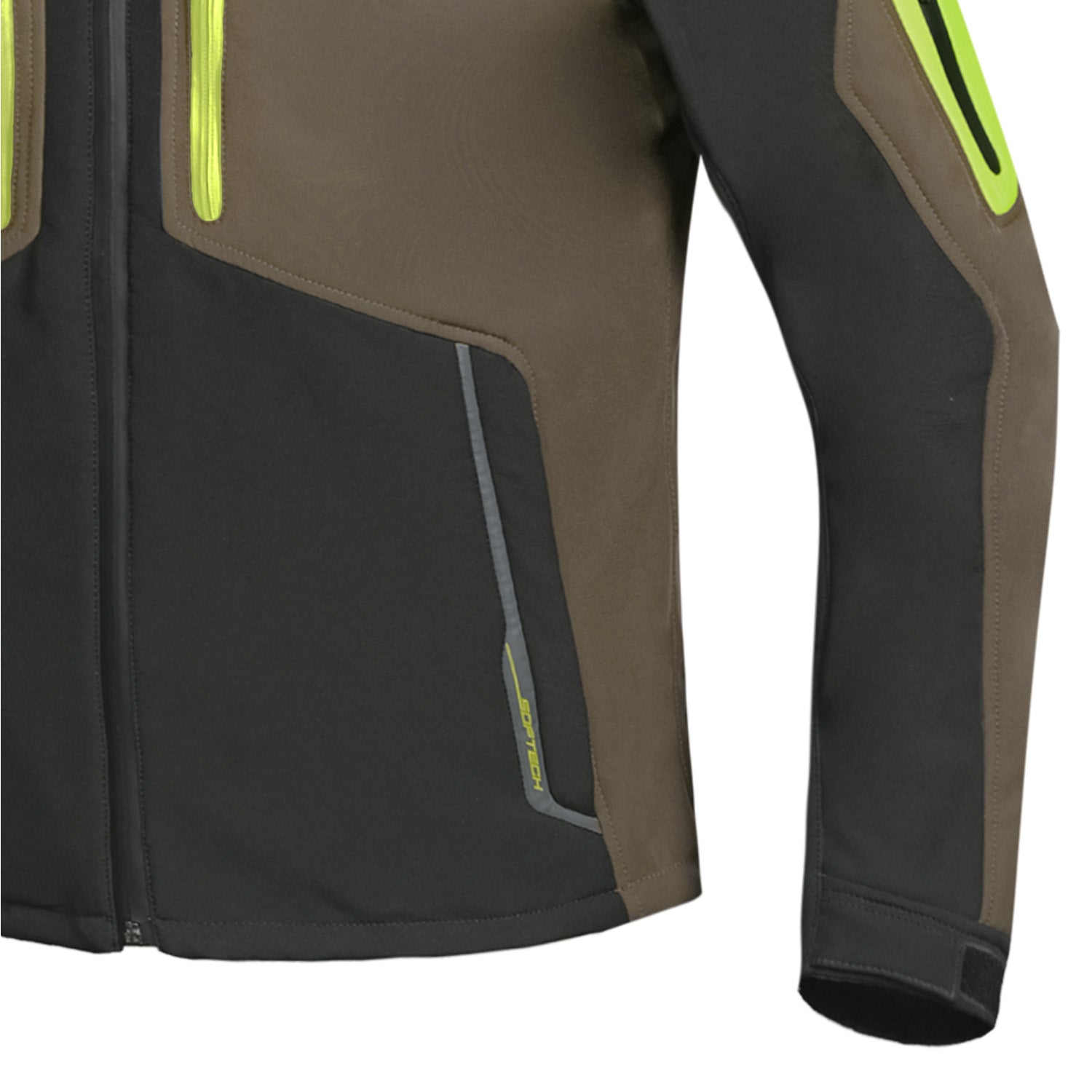 BELA FIRE FLY Motorcycle Hood Black Olive Green Fluorescent Yellow – 6 – Maximomoto PT