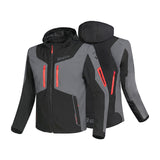 BELA FIRE FLY Moto Textil Homem Capuz Preto Anthira Vermelho