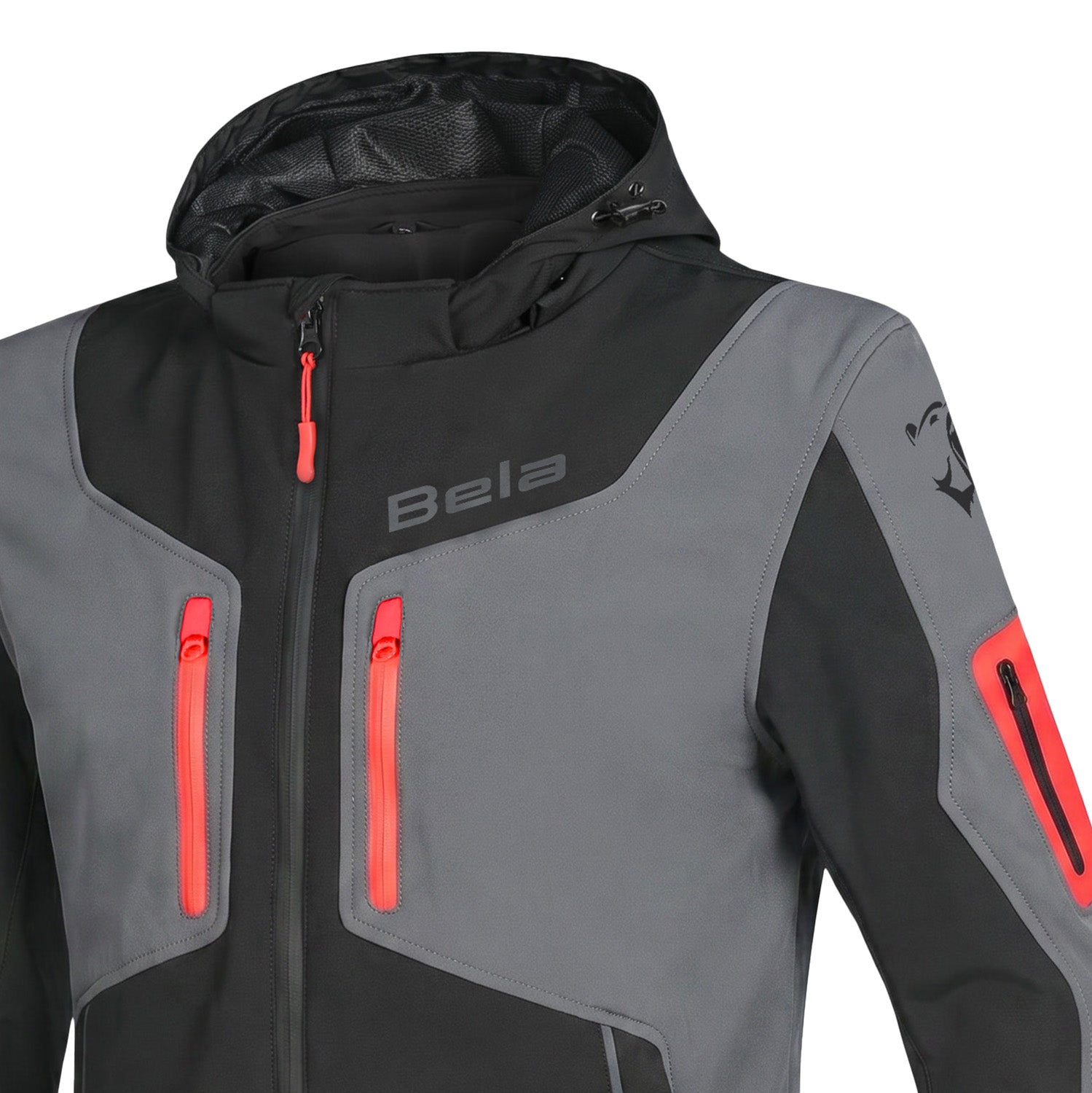 BELA FIRE FLY Moto Textil Homem Capuz Preto Anthira Vermelho – 4 – Maximomoto PT