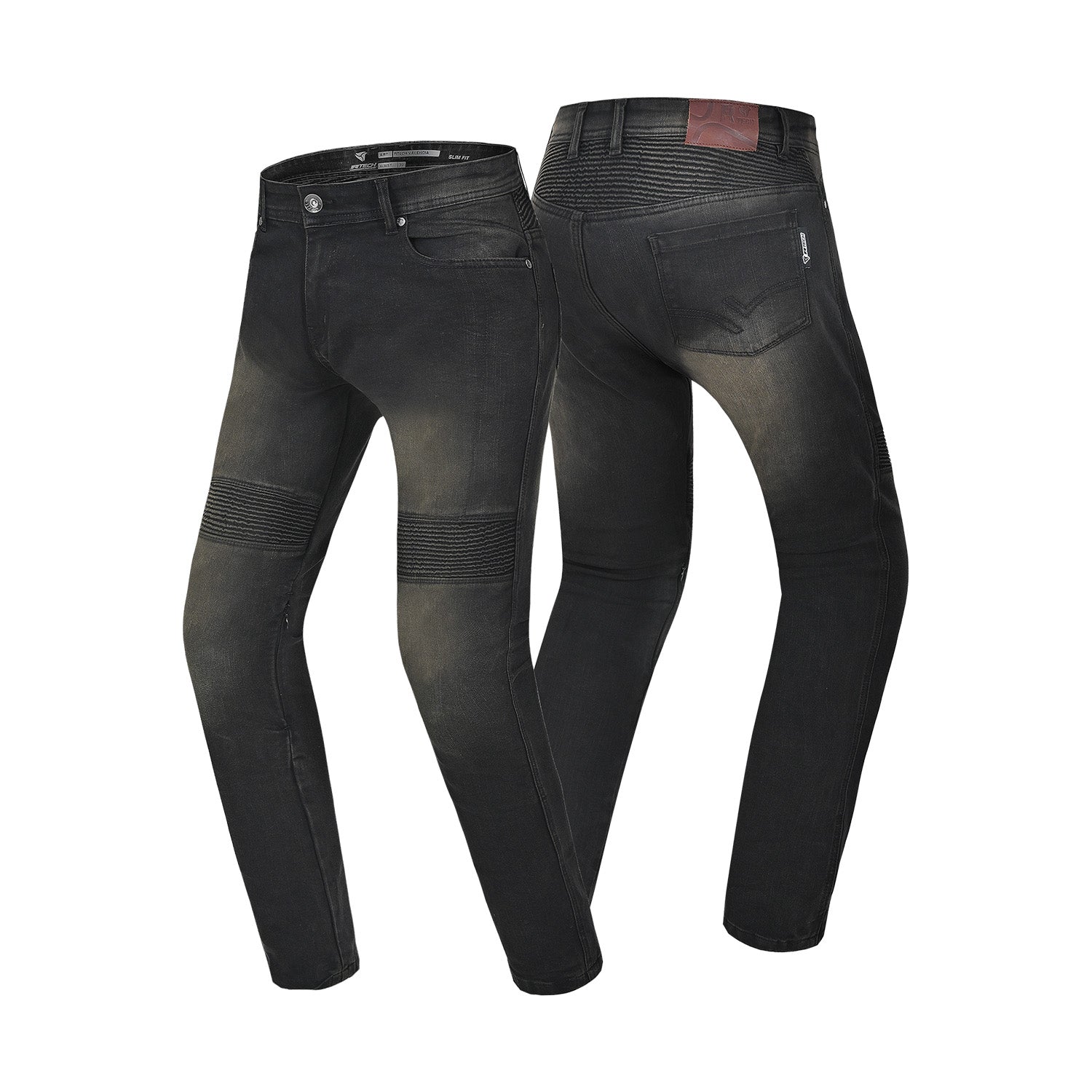 R-TECH VALENCIA PANTALON DE MUJER DENIM JEANS NEGRO KHAKI TINT SPRAY – 3 – Maximomoto PT