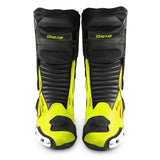BELA SPEEDO 2.0 Botas De Moto Couro Preto Amarelo Fluor