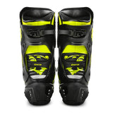 BELA SPEEDO 2.0 Botas De Moto Couro Preto Amarelo Fluor