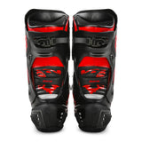 BELA SPEEDO 2.0 BOTAS DE MOTO COURO PRETO VERMELHO