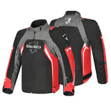 BELA CORDANIEL Moto Homem Casaco Preto Antracite Vermelho