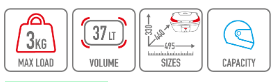 GIVI ML B37 BLADE MALETA NEGRA Base Reflectores Rojos 37 L – 2 – Maximomoto PT