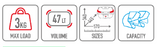 GIVI ML B47 BLADE Maleta Para Moto Negra Con Reflectores Ahumados 47 L