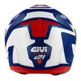 GIVI X.21 EVO NÚMERO MOTO CAPACETE MODULAR PRETO BRANCO VERMELHO